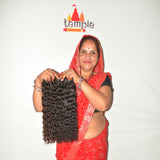 Blunt cut Curly 18" inches 1 Bundle